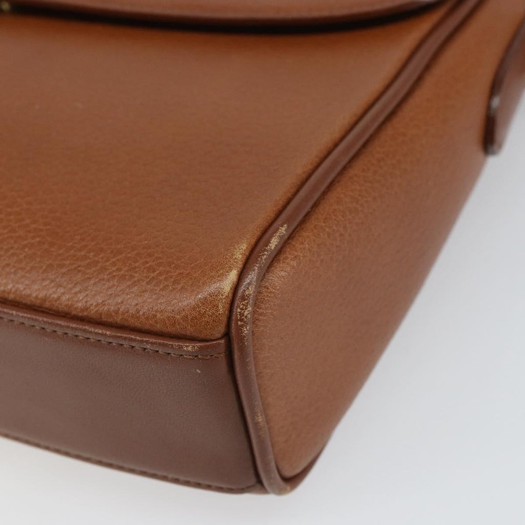 Burberry Vintage Shoulder Bag Leather Brown Leather Shoulder Bag