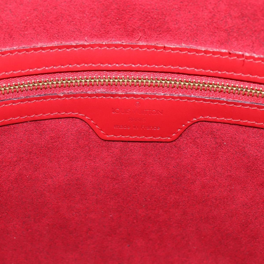 Louis Vuitton Lussac Handbag Epi Leather Red Leather Shoulder Bag