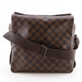 Louis Vuitton Naviglio Handbag Damier Brown Canvas Shoulder Bag