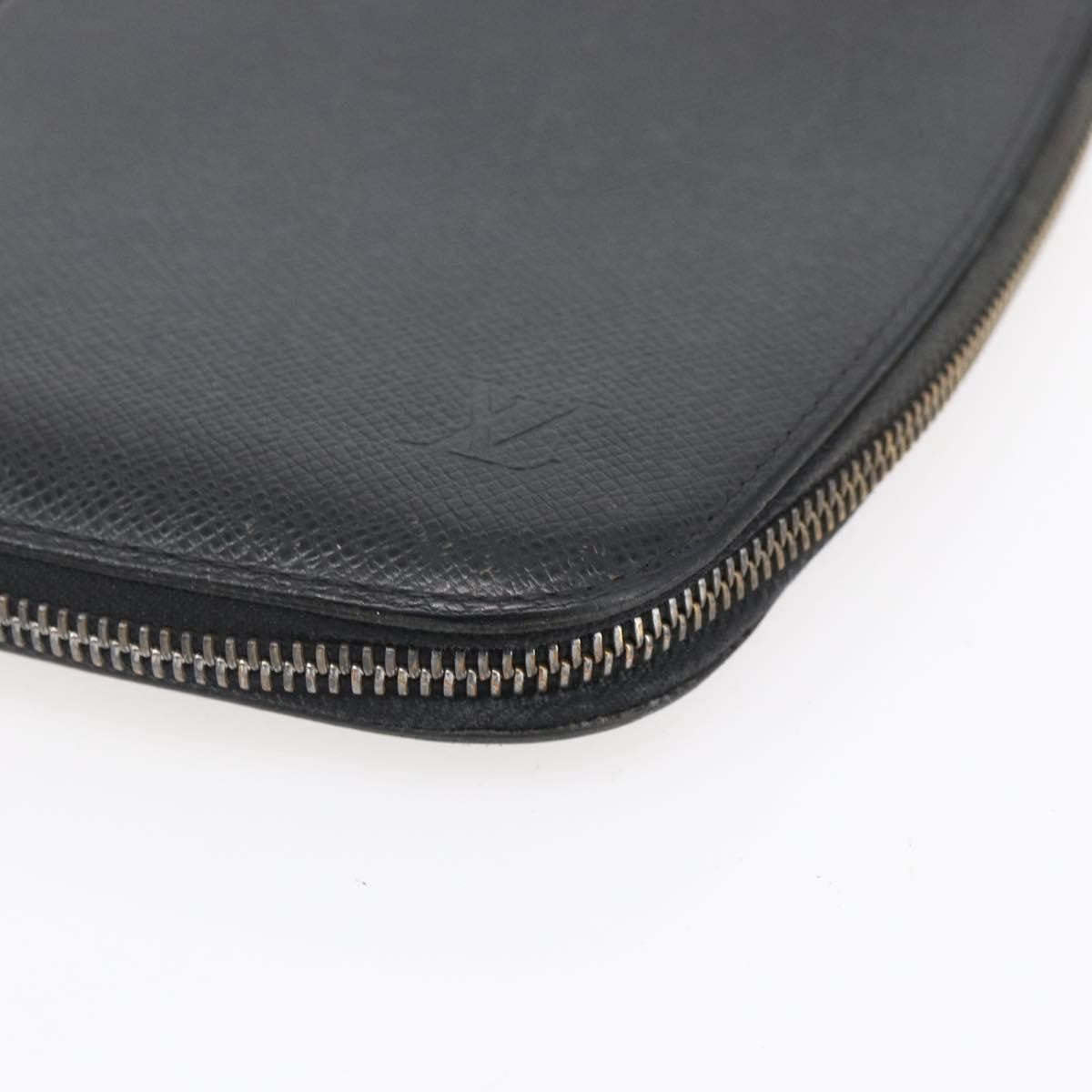 Louis Vuitton Organizer De Voyage Travel Wallet Leather Black Leather Wallets Accessory