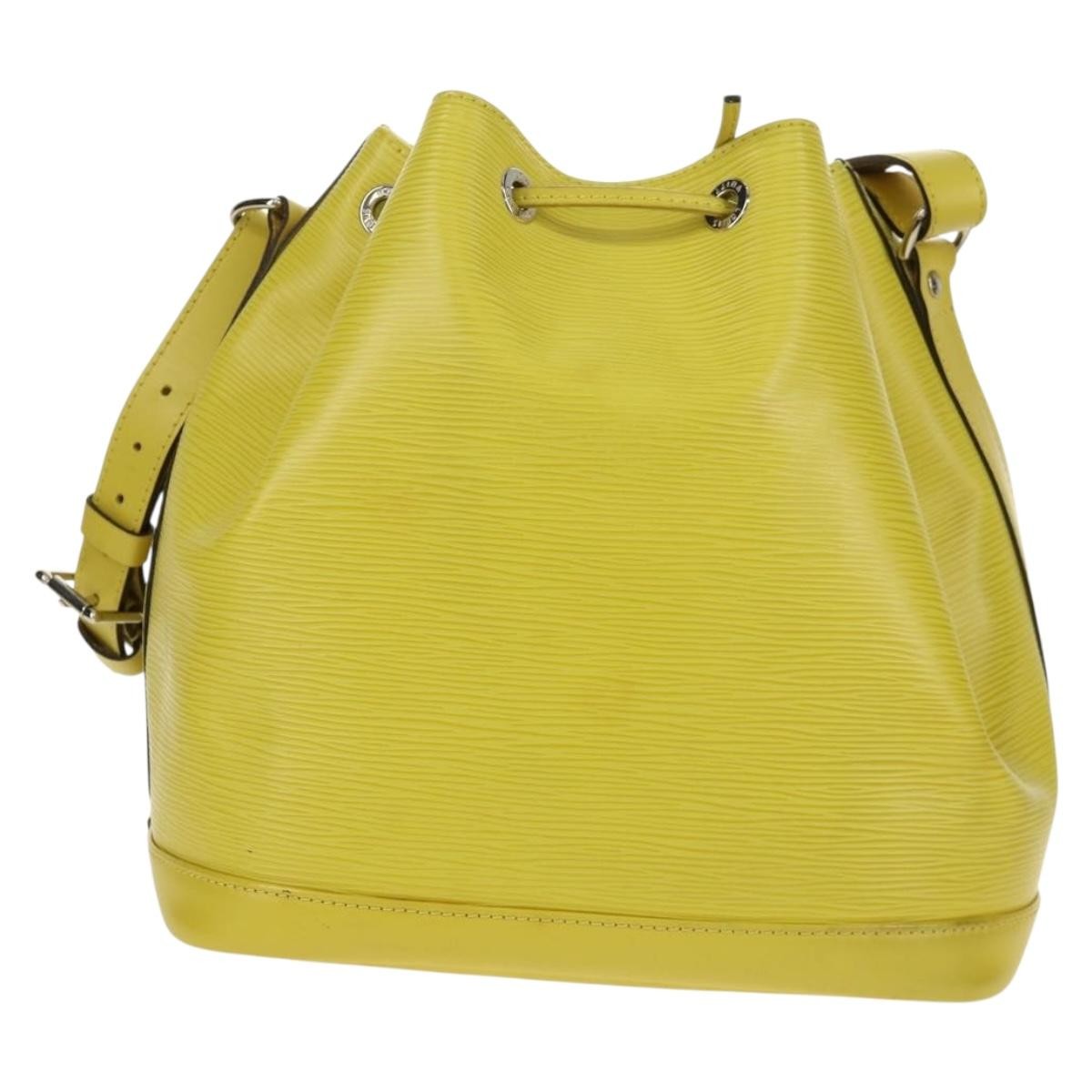 Louis Vuitton Petit Noe Handbag Epi Leather Green Leather Shoulder Bag