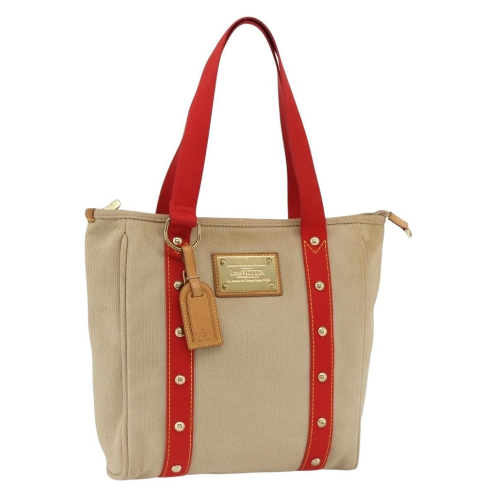 Louis Vuitton Antigua Tote Canvas Beige Canvas Tote Bag