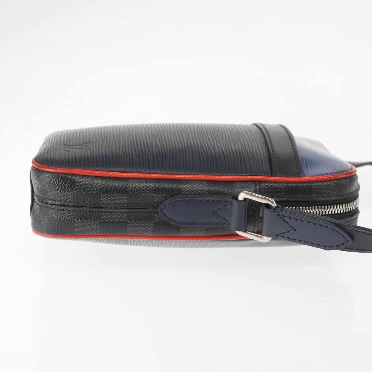 Louis Vuitton Danube Handbag Epi Leather Navy Leather Bag