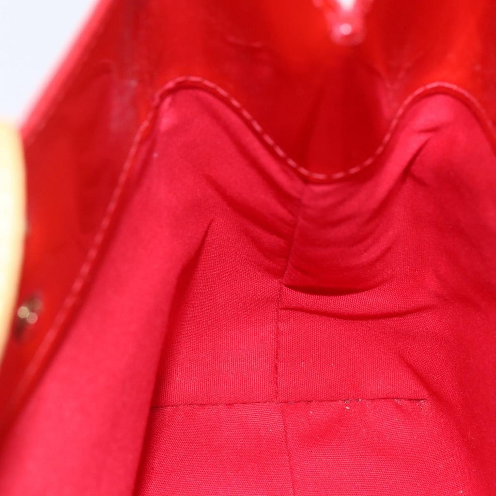 Louis Vuitton Reade Handbag Monogram Vernis Red Patent_Leather Handbag