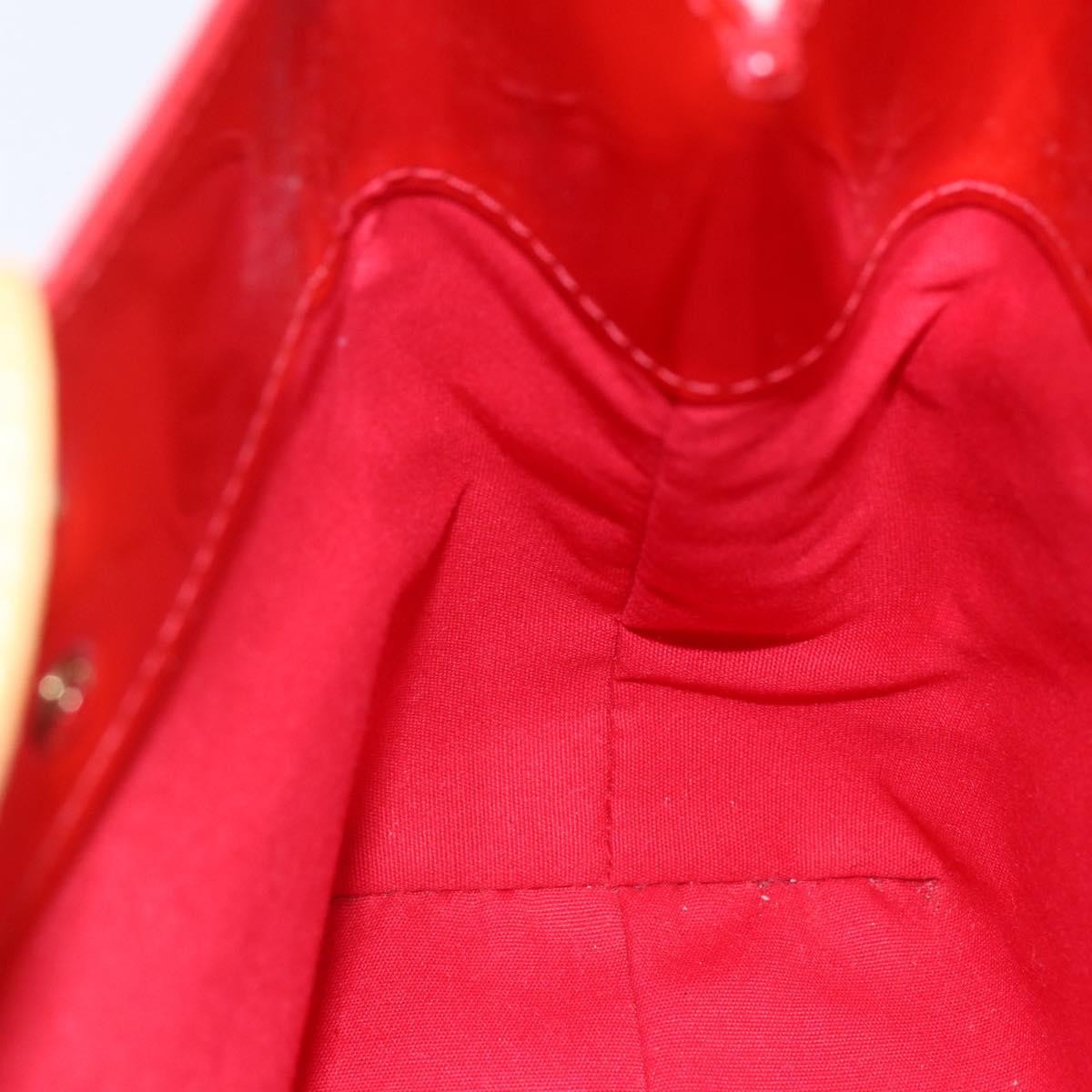 Louis Vuitton Reade Handbag Monogram Vernis Red Patent_Leather Handbag