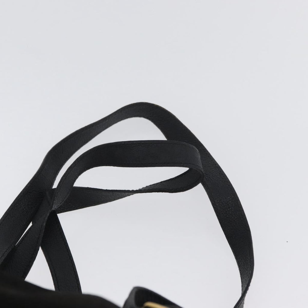 Gucci Gucci Bamboo Backpack Daim Black Suede Backpack Bag (Pre-Owned)