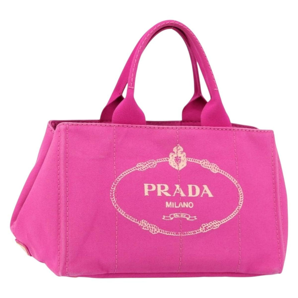 Prada Canapa Tote Canvas Pink Canvas Tote Bag Bag