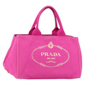 Prada Canapa Tote Canvas Pink Canvas Tote Bag Bag