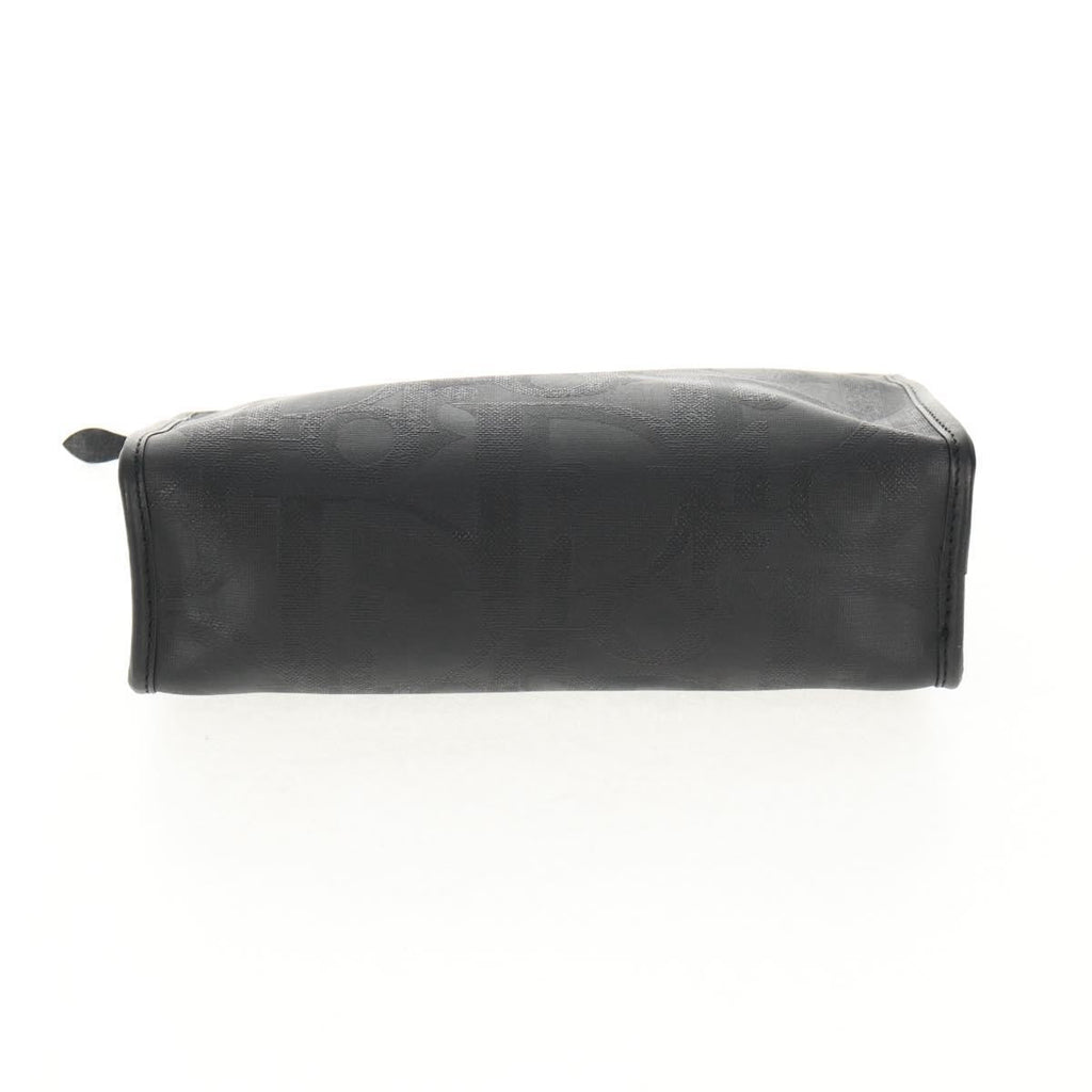 Christian Dior Vintage Trotter Pouch Diorissimo Canvas Black Pvc Clutche & Pouche Bag (Pre-Owned)
