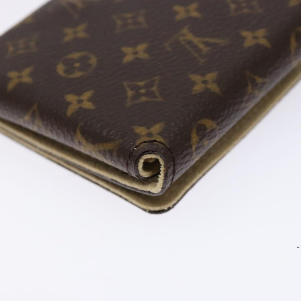 Louis Vuitton Case Jewelry Box Canvas Brown Canvas Wallets Accessory