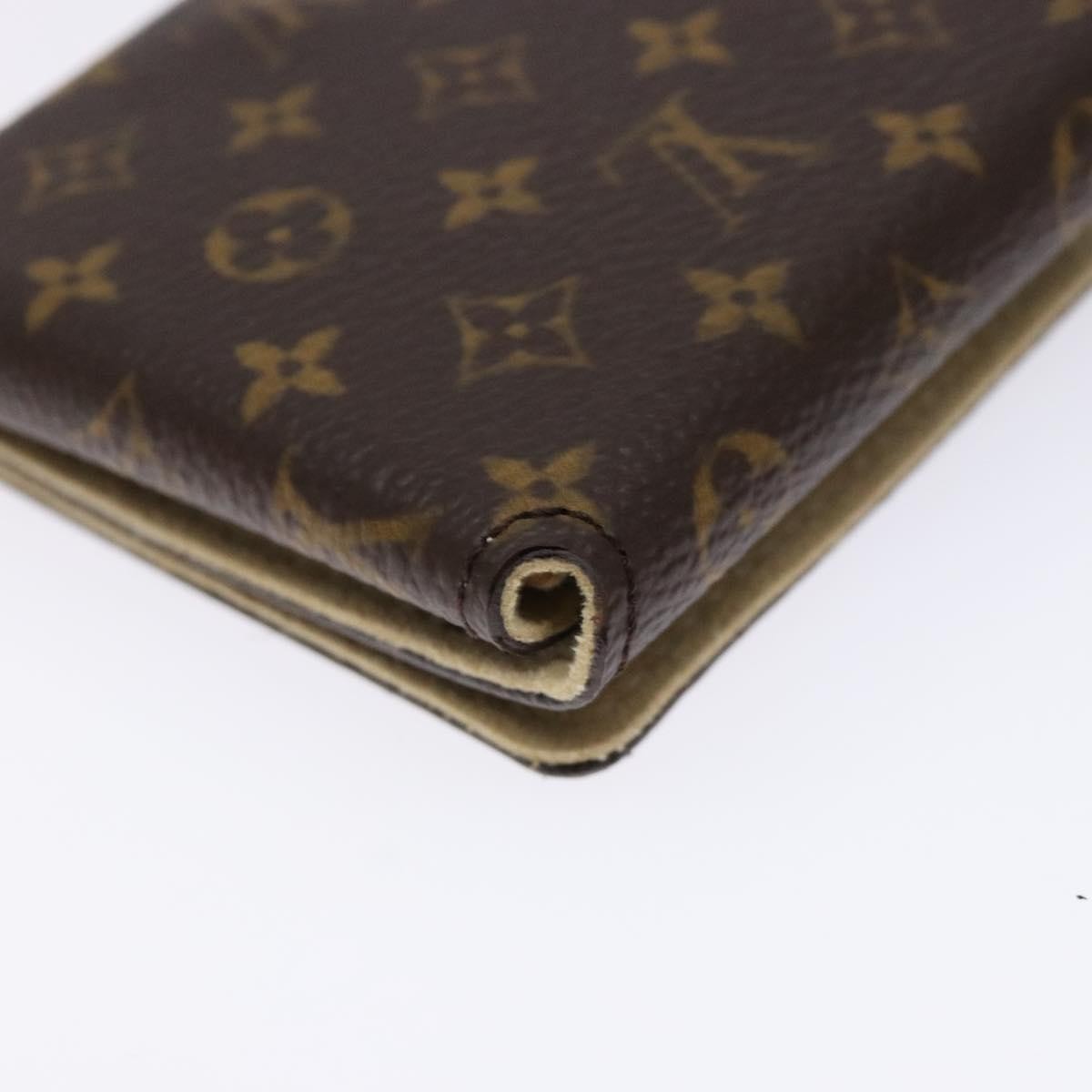 Louis Vuitton Case Jewelry Box Canvas Brown Canvas Wallets Accessory