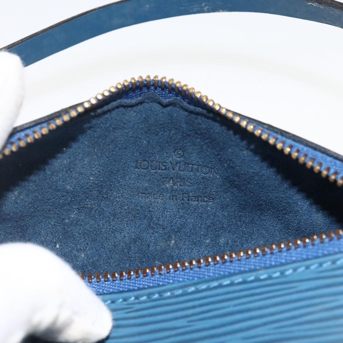 Louis Vuitton Soufflot Pochette Epi Leather Blue Leather Clutche & Pouche Bag