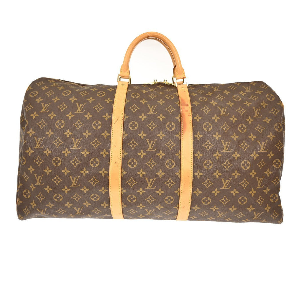 Louis Vuitton Keepall Bag Monogram Canvas Brown Canvas Travel Bag