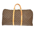 Louis Vuitton Keepall Bag Monogram Canvas Brown Canvas Travel Bag