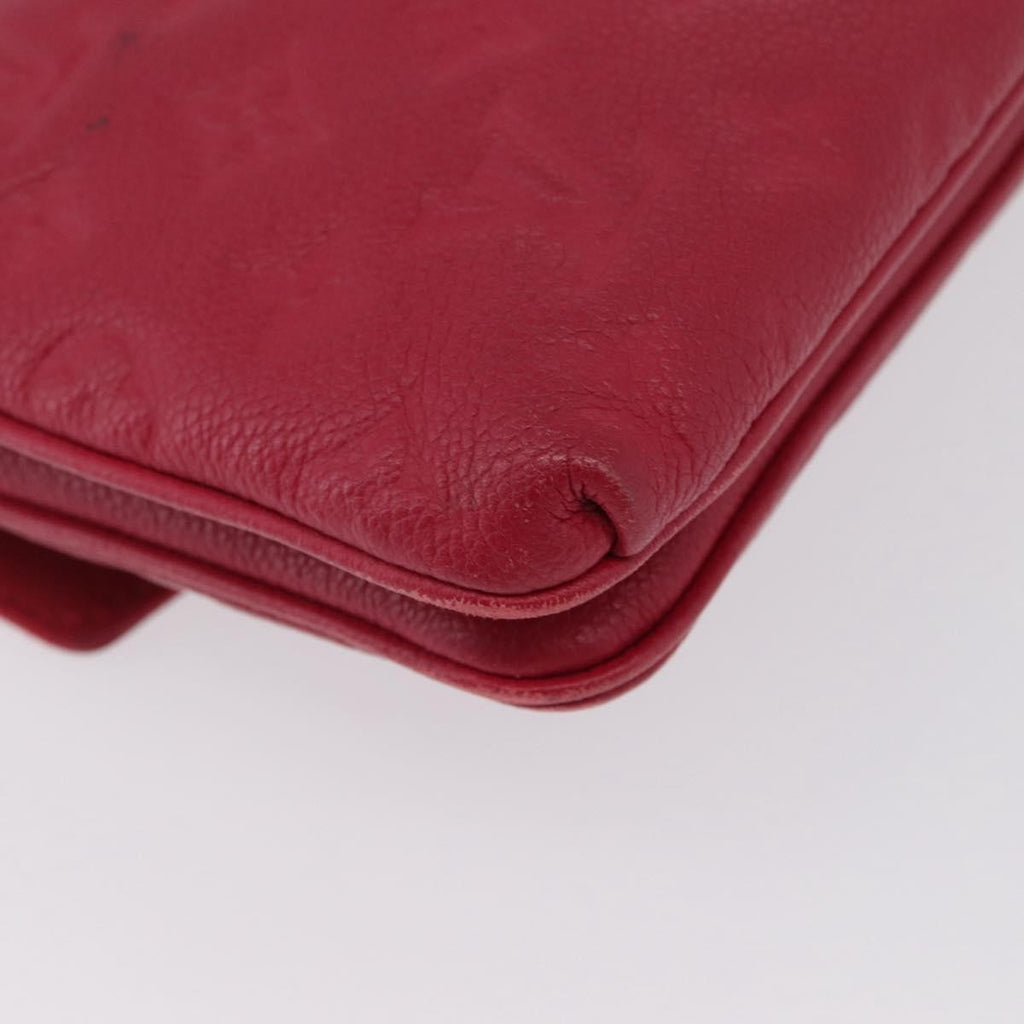 Louis Vuitton Twice Handbag Monogram Empreinte Leather Burgundy Leather Shoulder Bag