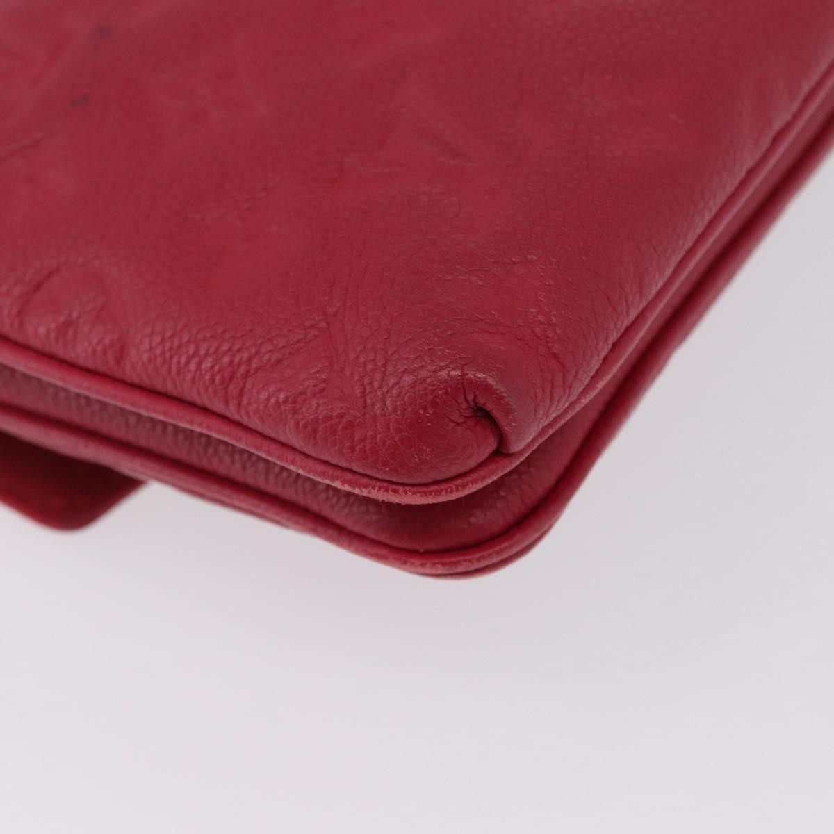 Louis Vuitton Twice Handbag Monogram Empreinte Leather Burgundy Leather Shoulder Bag