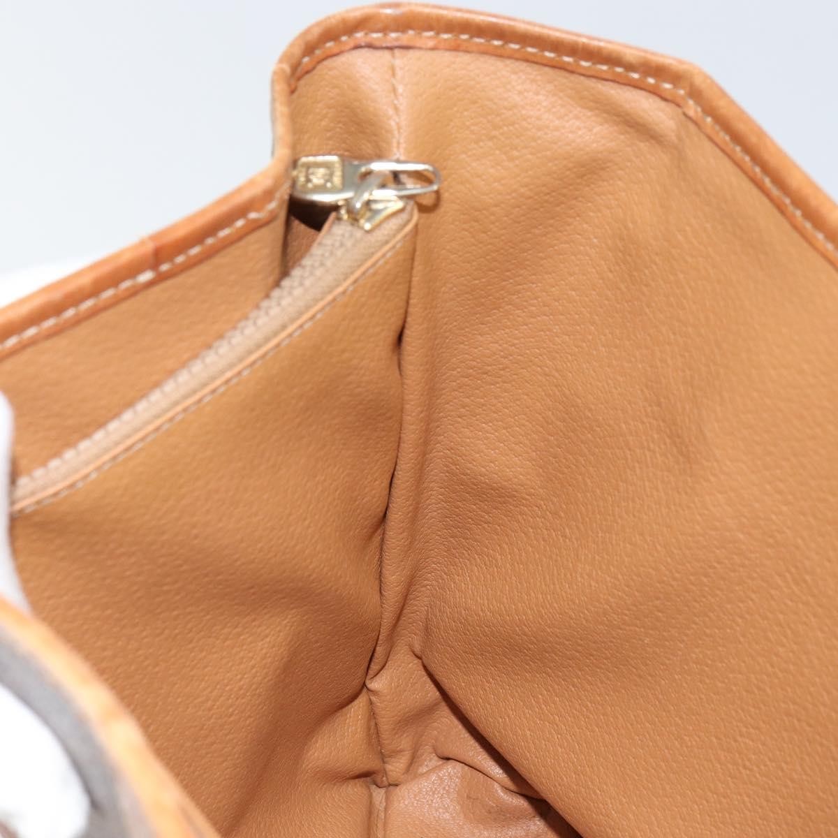 Celine Vintage Macadam Tote Bag Canvas Brown Pvc Tote Bag Bag