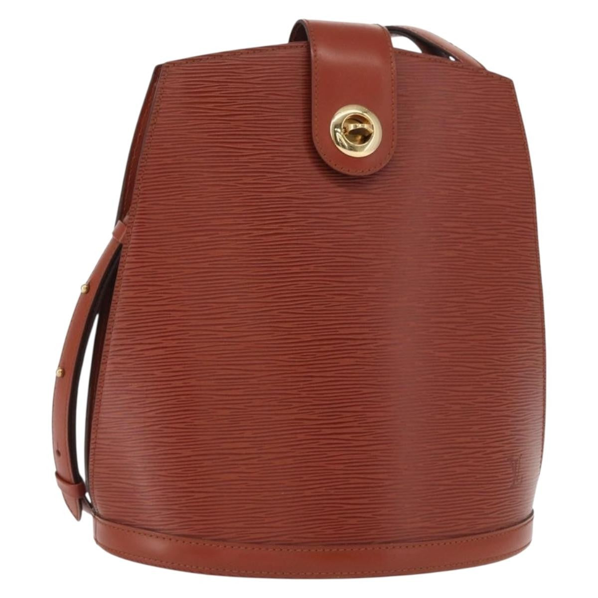 Louis Vuitton Cluny Shoulder Bag Epi Leather Brown Leather Shoulder Bag