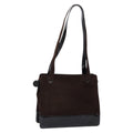 Chanel Vintage Logo Tote Suede Brown Suede Tote Bag Bag