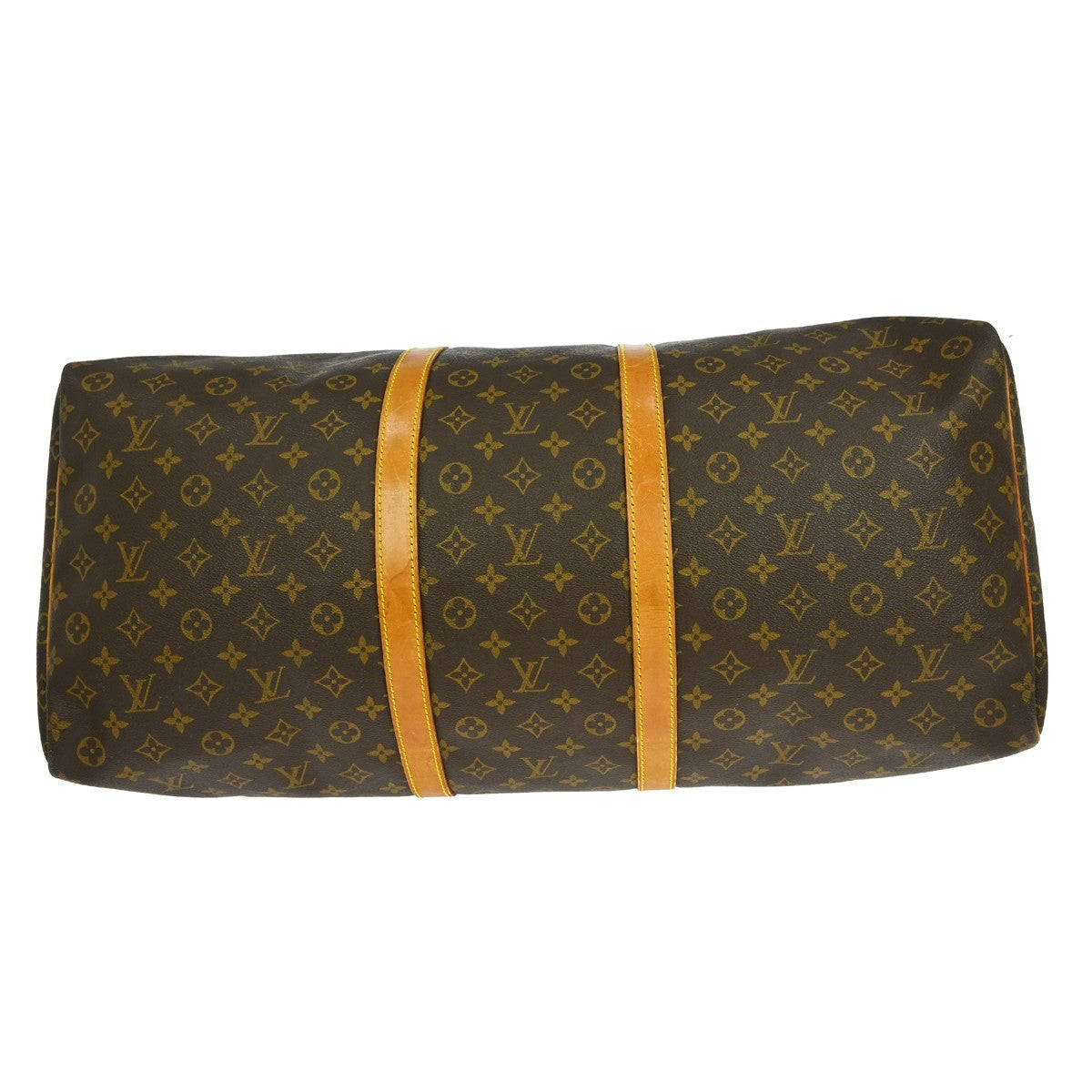 Louis Vuitton Keepall Bag Monogram Canvas Brown Canvas Travel Bag