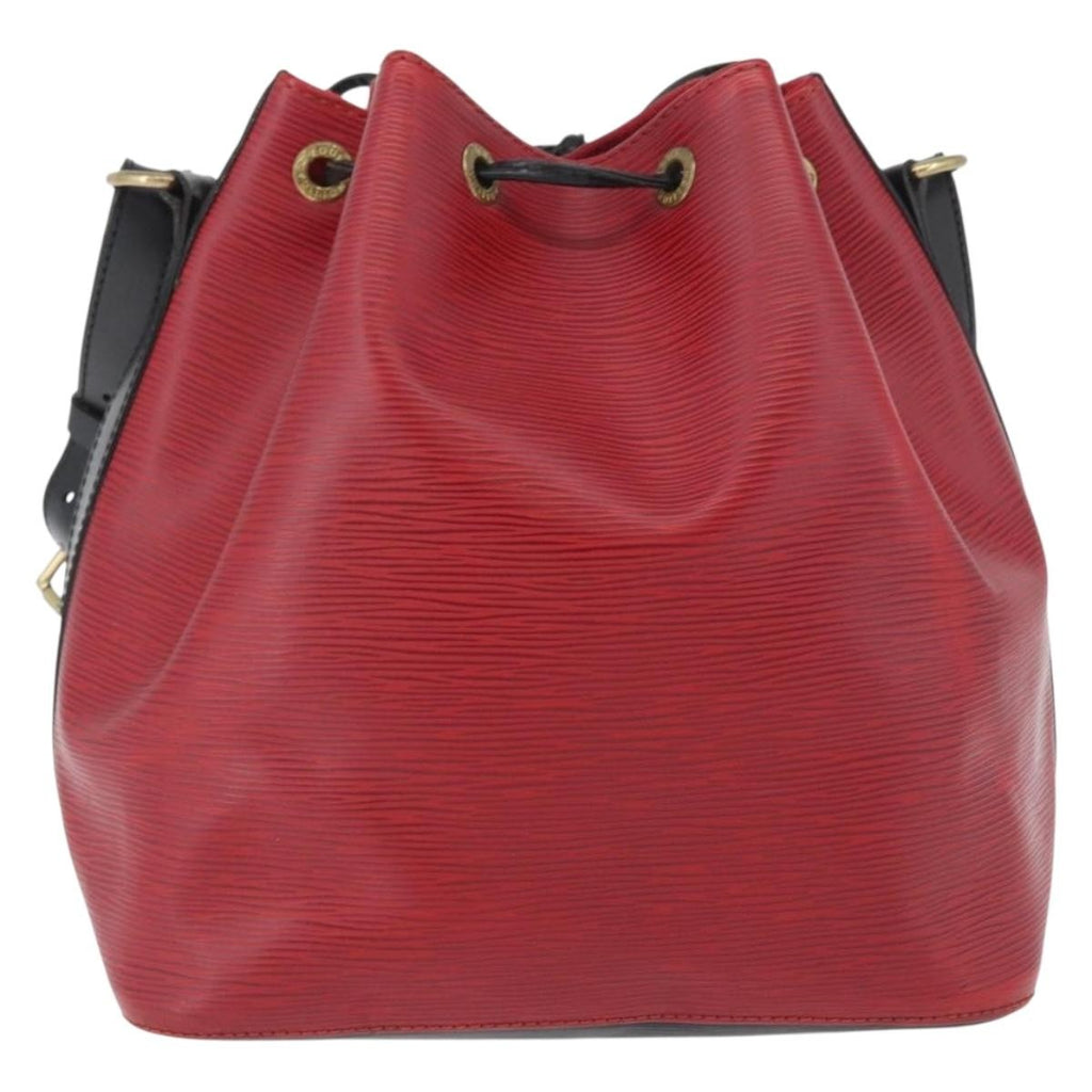Louis Vuitton Petit Noe Handbag Epi Leather Red Leather Shoulder Bag