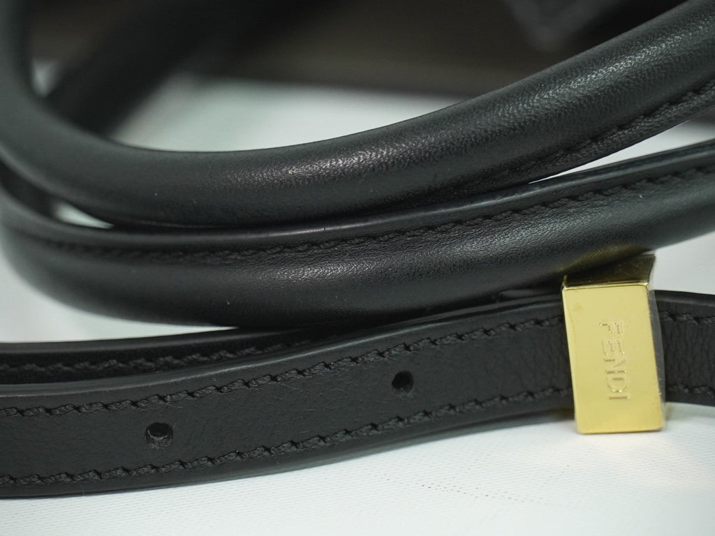 Fendi 2Jours Bag Leather Black Leather Handbag