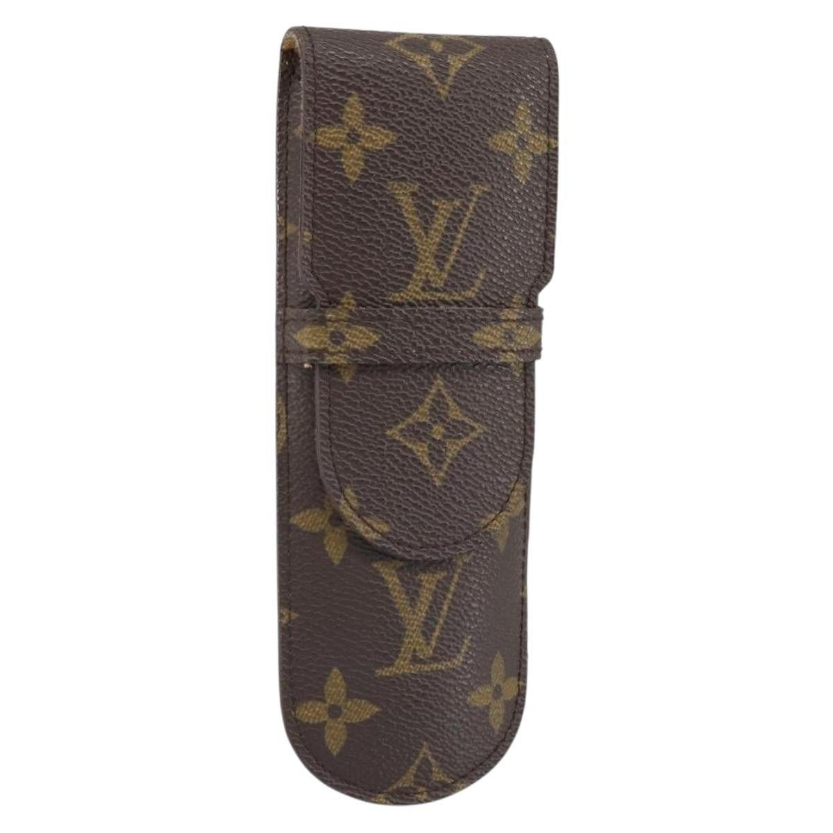Louis Vuitton Etui À Stylo Canvas Brown Canvas Clutche & Pouche Bag