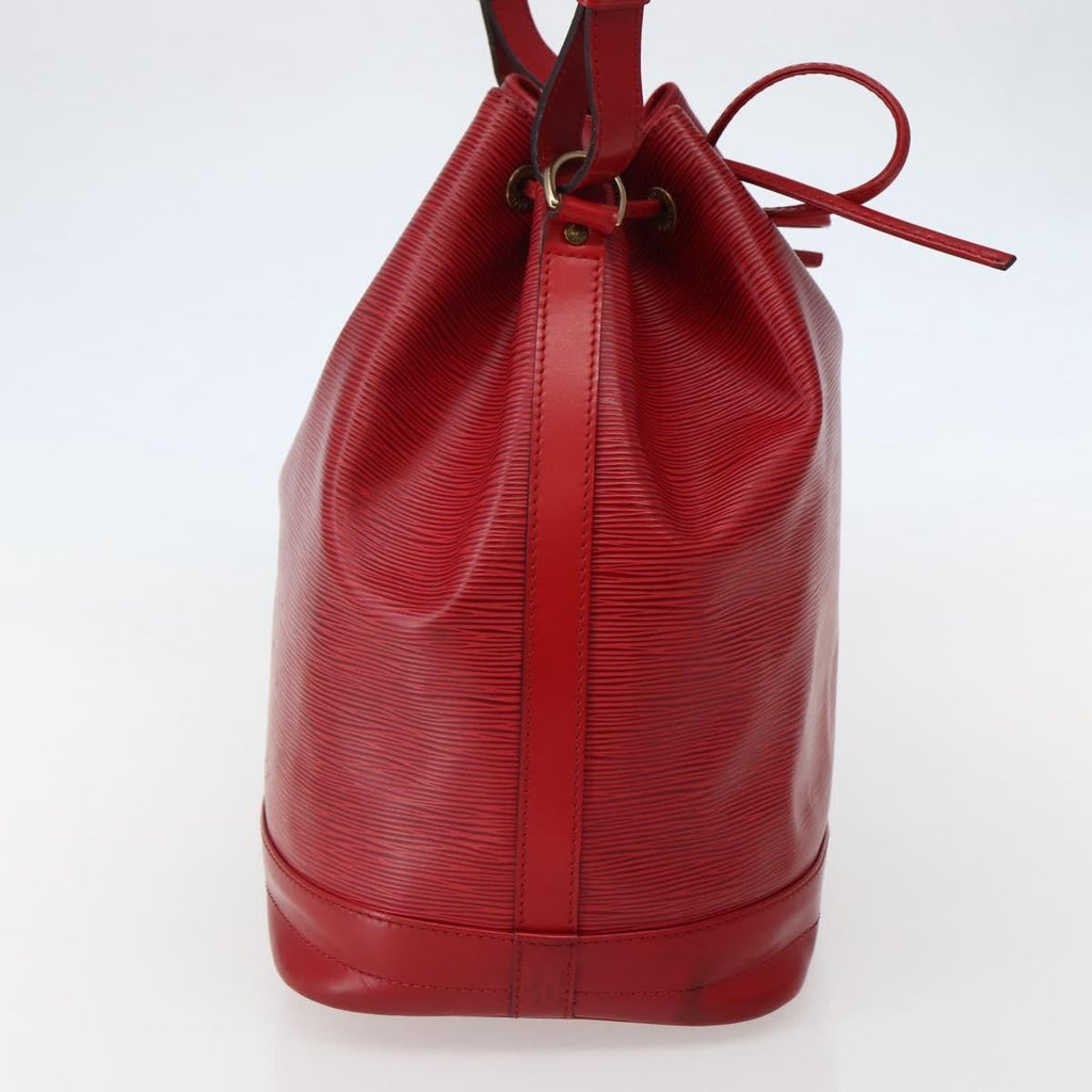 Louis Vuitton Noe Shoulder Bag Leather Red Leather Shoulder Bag