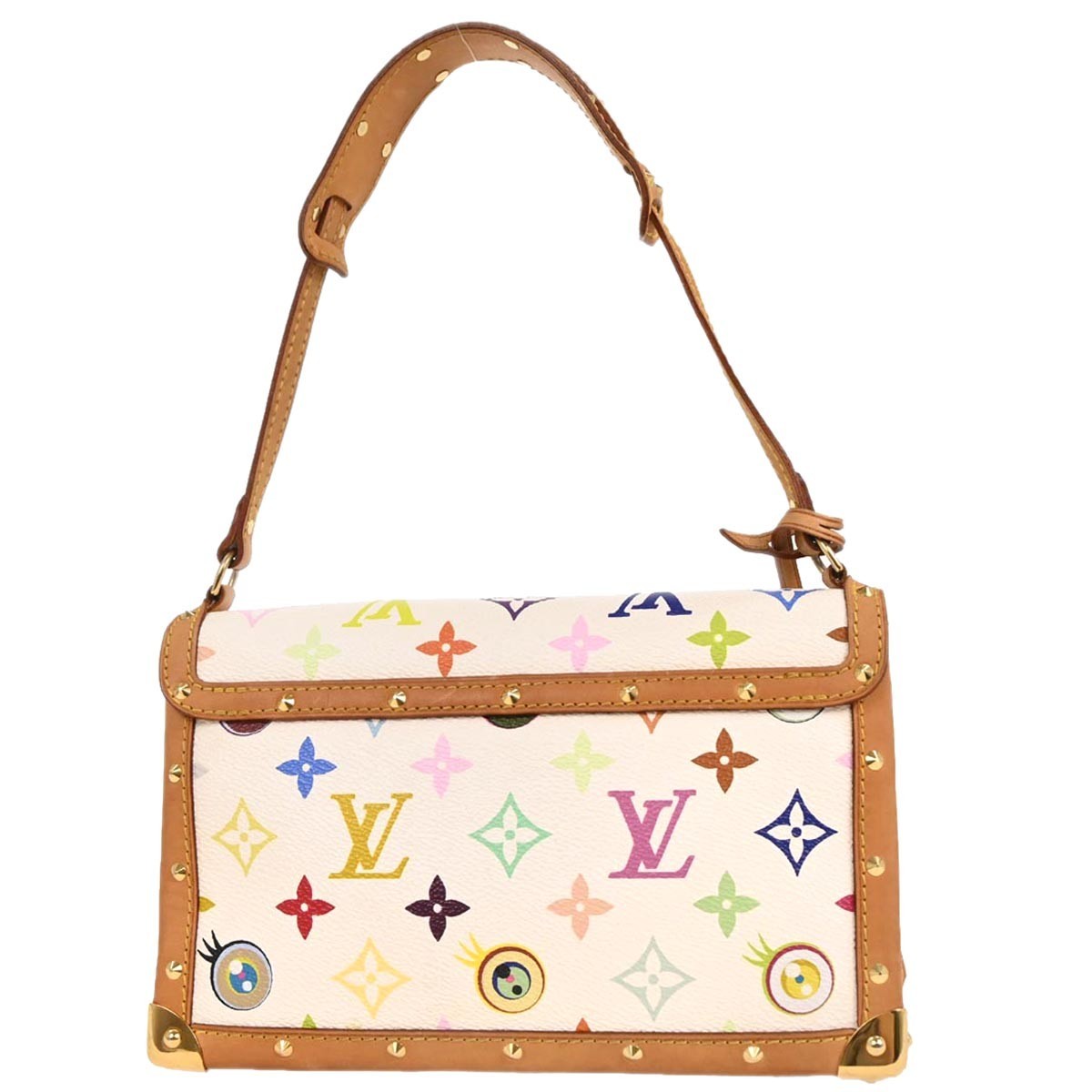 Louis Vuitton Eye Miss You Bag Monogram Multicolor White Canvas Clutche & Pouche Bag