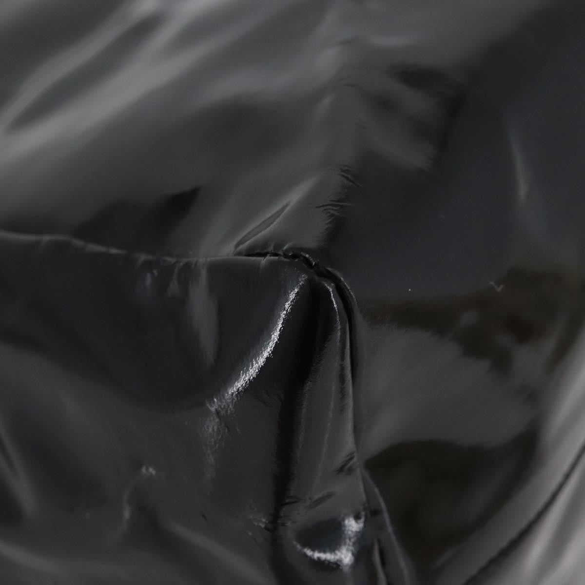 Prada Vintage Handbag Patent Leather Black Patent_Leather Handbag