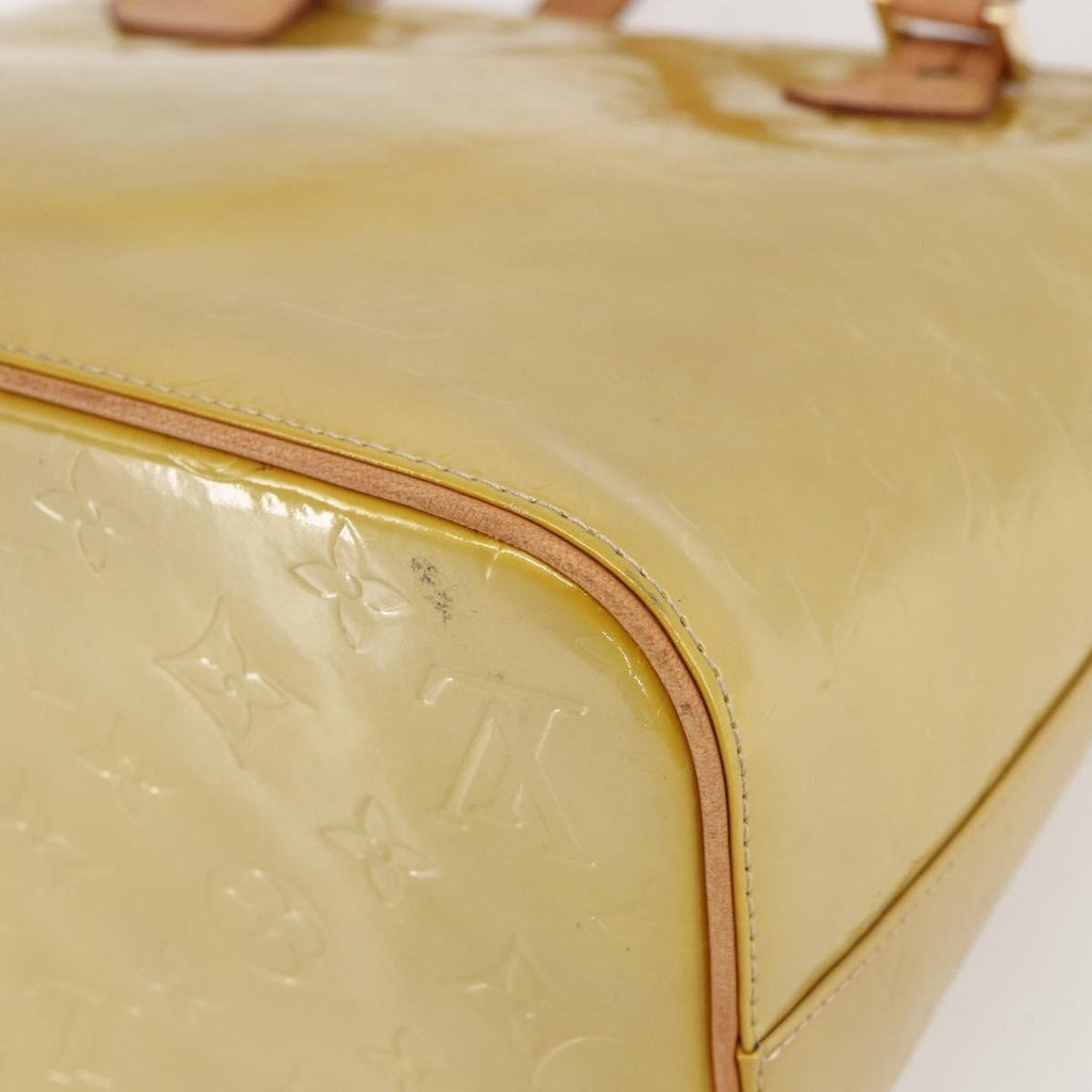 Louis Vuitton Houston Handbag Monogram Vernis Beige Patent_Leather Handbag