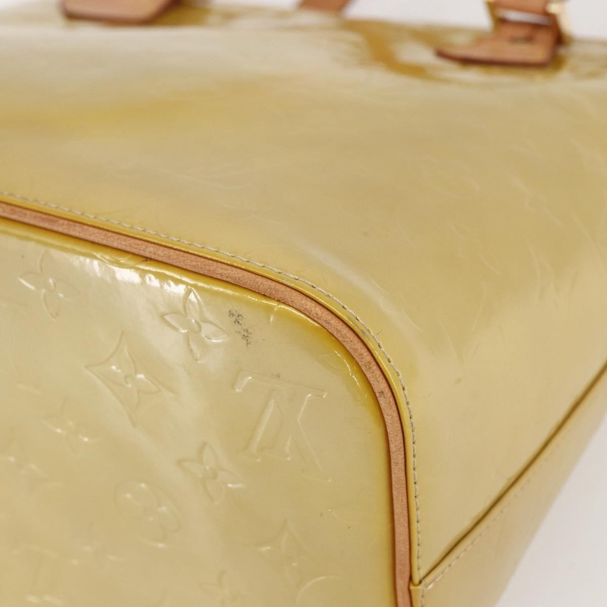 Louis Vuitton Houston Handbag Monogram Vernis Beige Patent_Leather Handbag
