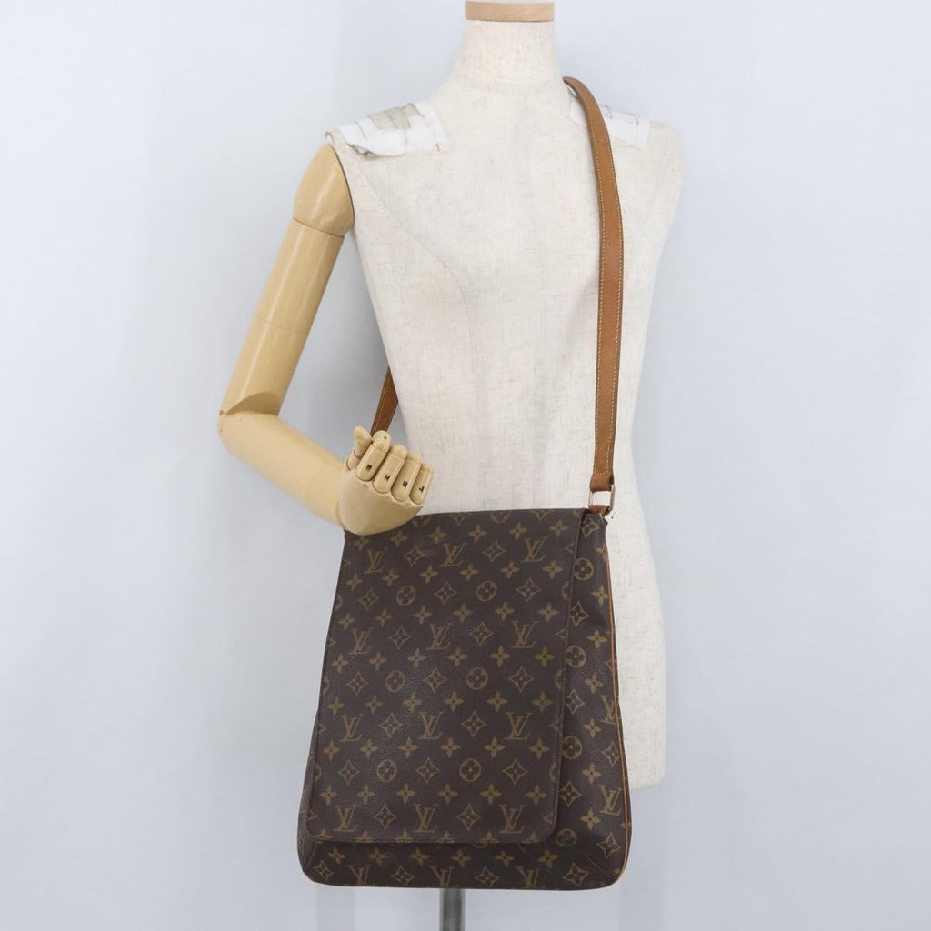 Louis Vuitton Musette Salsa Handbag Monogram Canvas Brown Canvas Shoulder Bag