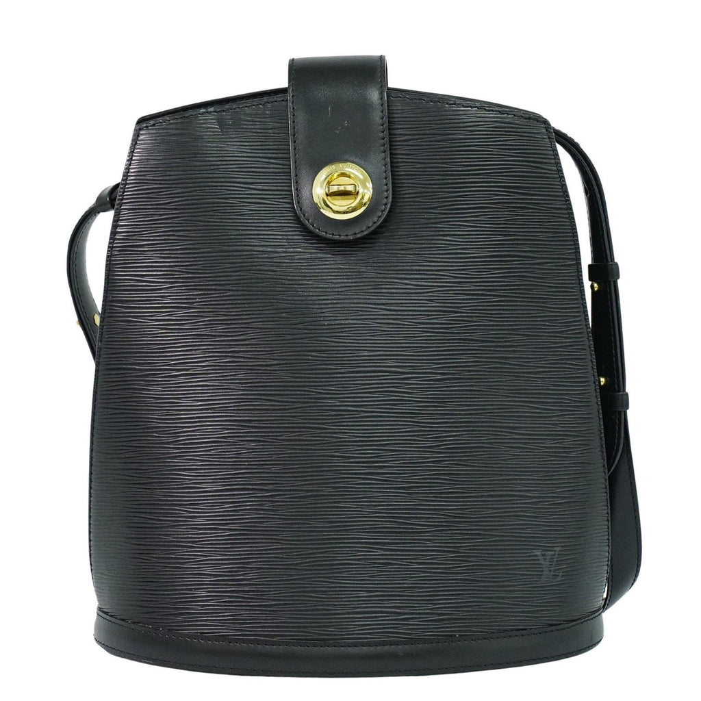 Louis Vuitton Cluny Shoulder Bag Epi Leather Black Leather Shoulder Bag