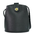Louis Vuitton Cluny Shoulder Bag Epi Leather Black Leather Shoulder Bag