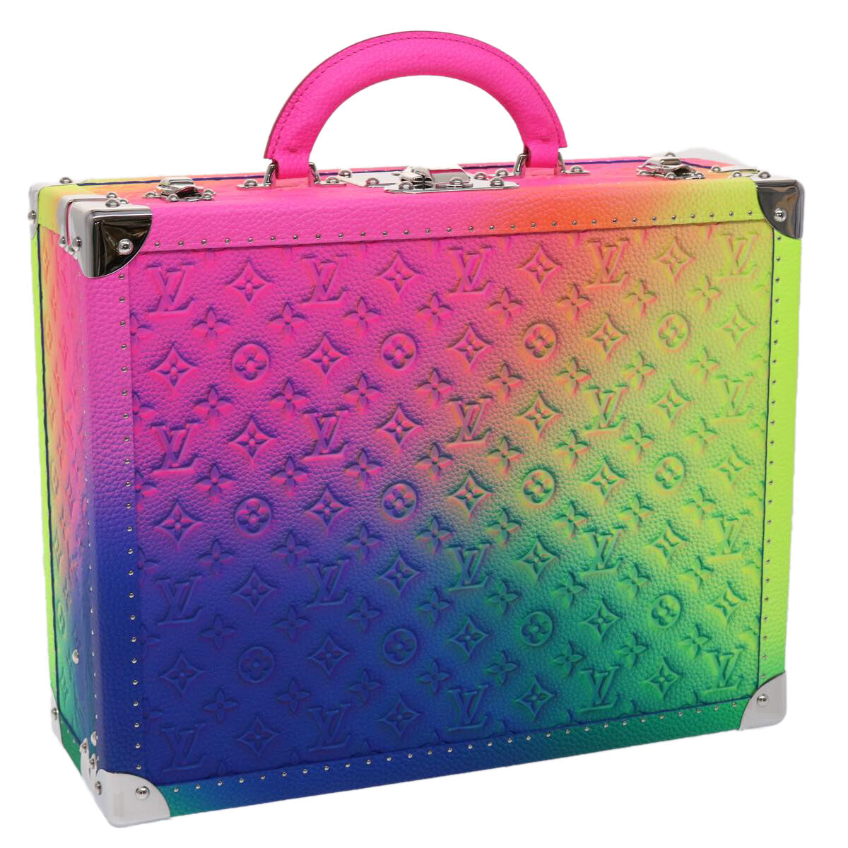 Louis Vuitton Cotteville Trunk Limited Edition Illusion Monogram Taurillon Leather Multicolour Pvc Bag