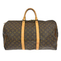 Louis Vuitton Keepall Bag Monogram Canvas Brown Canvas Travel Bag