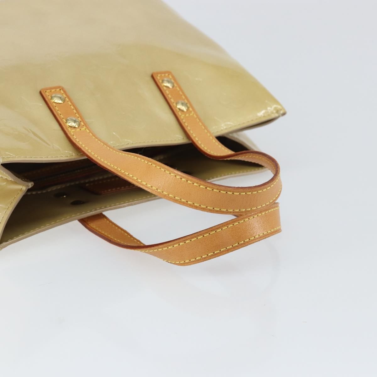 Louis Vuitton Reade Handbag Monogram Vernis Beige Patent_Leather Handbag