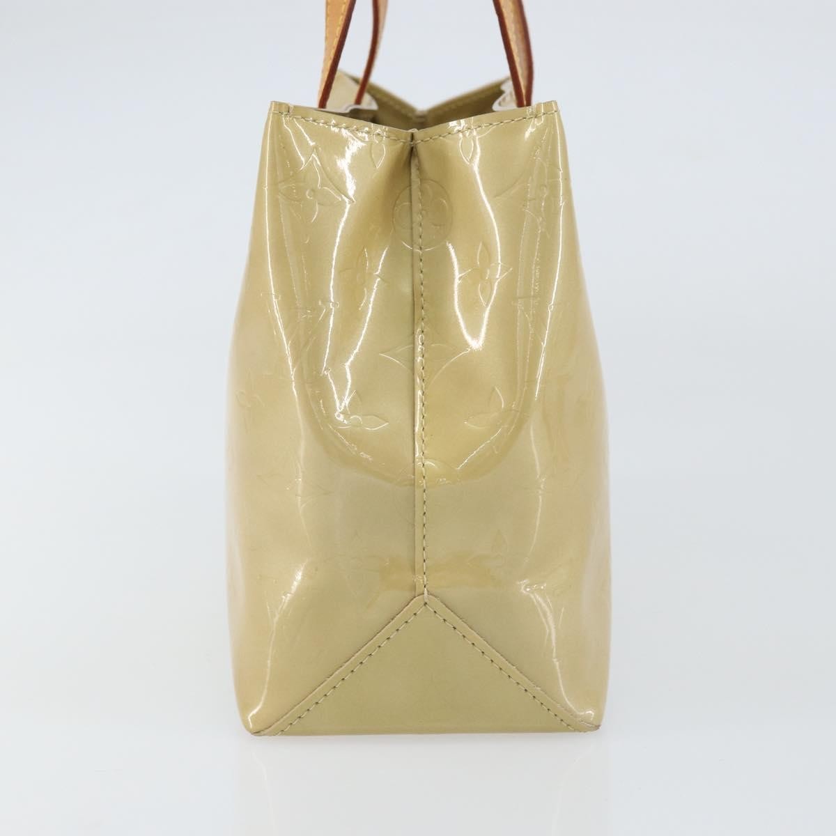Louis Vuitton Reade Handbag Monogram Vernis Beige Patent_Leather Handbag