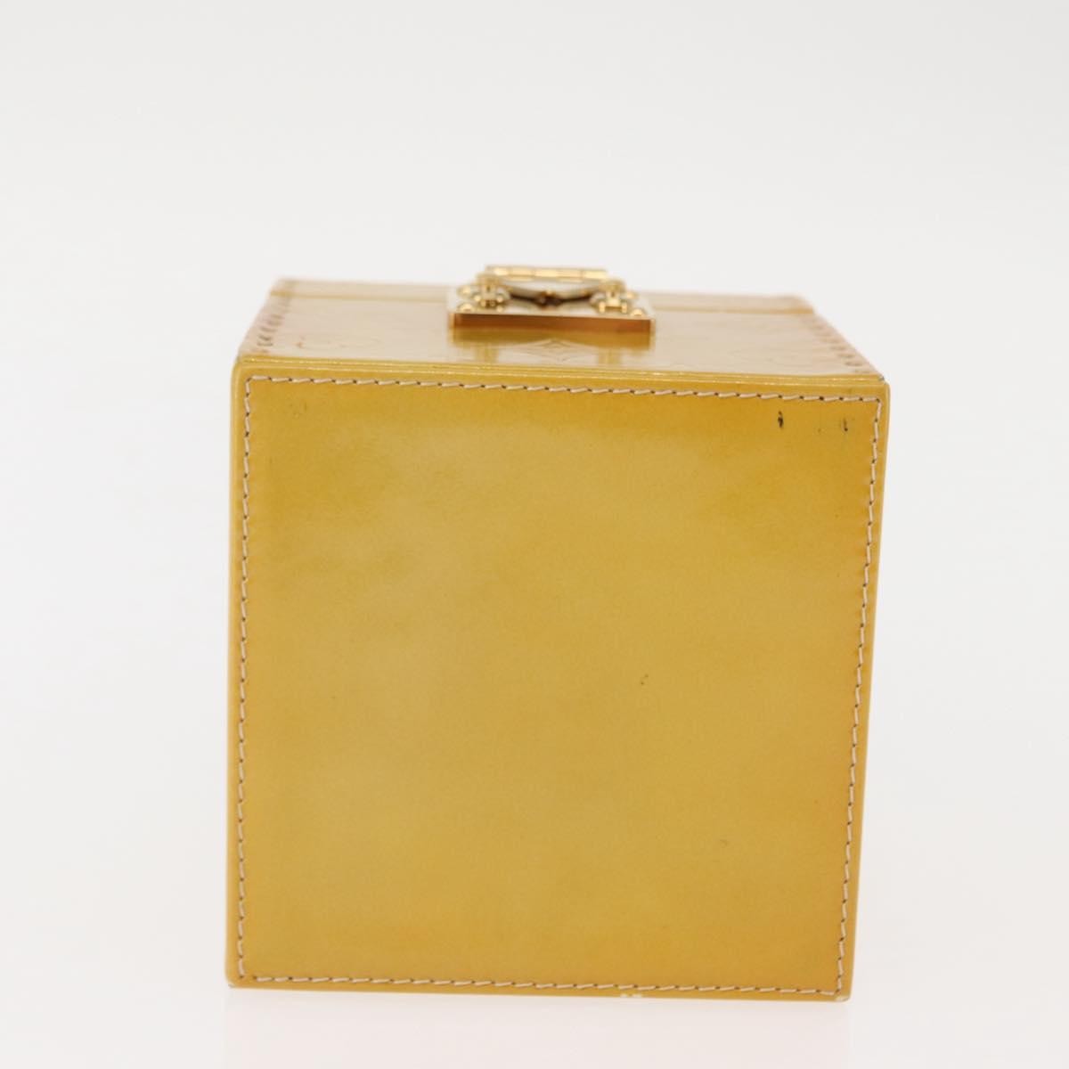 Louis Vuitton Bleecker Box Bag Monogram Vernis Beige Patent_Leather Clutche & Pouche Bag