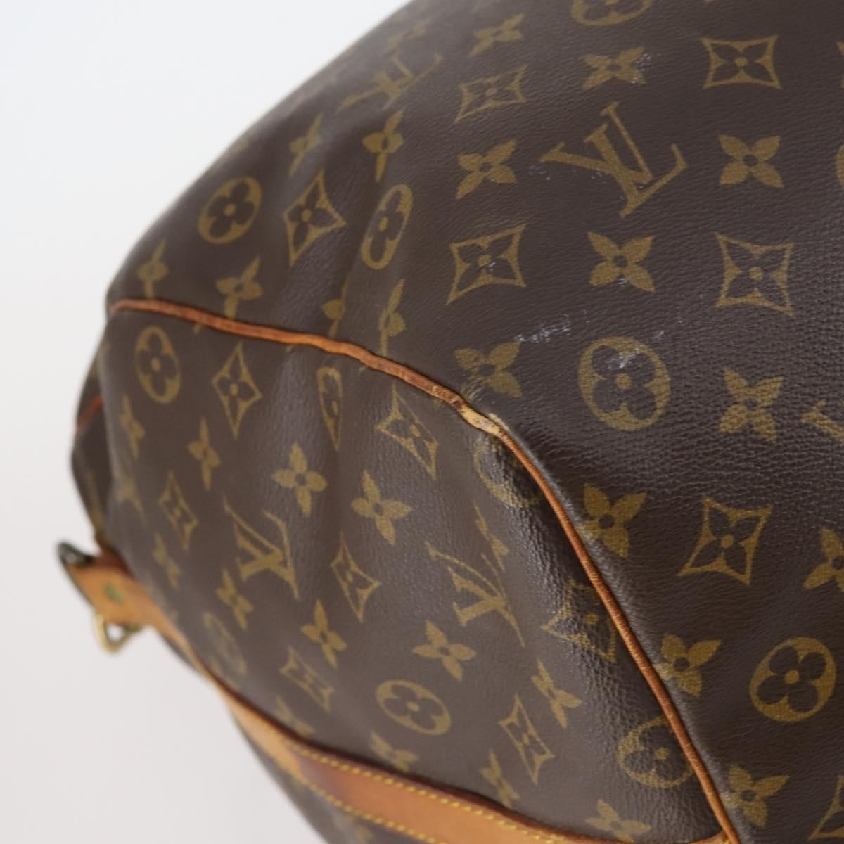 Louis Vuitton Keepall Bandouliere Bag Monogram Canvas Brown Canvas Travel Bag