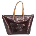 Louis Vuitton Bellevue Handbag Monogram Vernis Purple Patent_Leather Tote Bag
