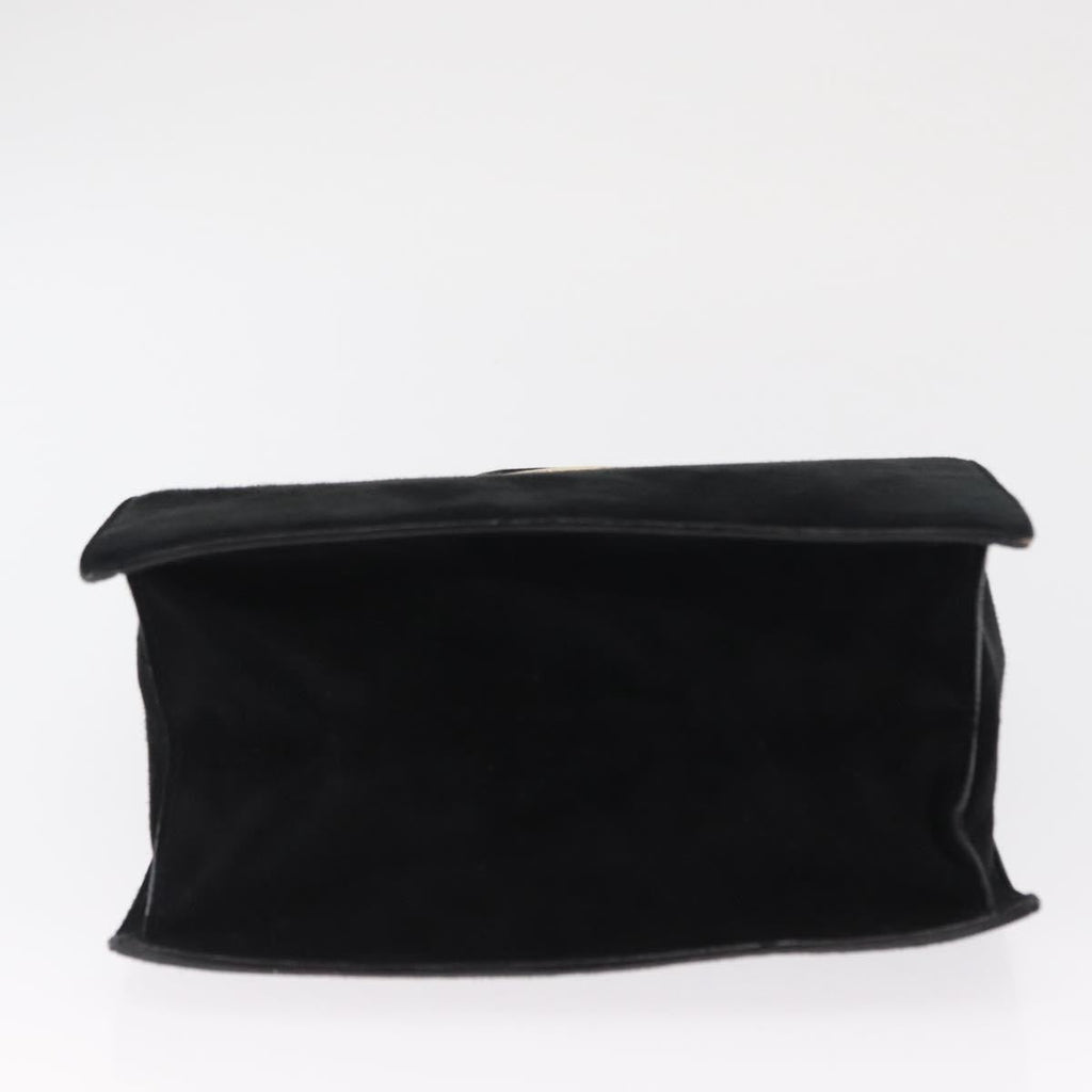 Prada Vintage Handbag Suede Black Suede Handbag