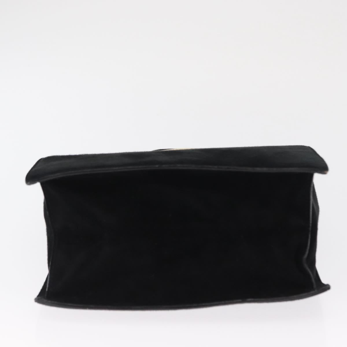 Prada Vintage Handbag Suede Black Suede Handbag