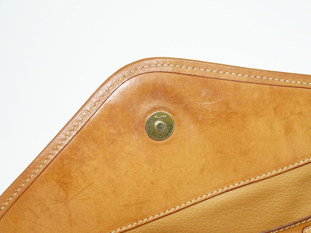 Celine Vintage Macadam Shoulder Bag Canvas And Leather Brown Canvas Shoulder Bag Bag
