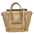 Celine Luggage Bag Smooth Leather Gold Leather Tote Bag Bag