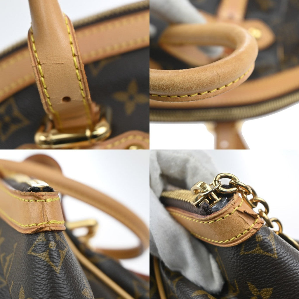 Louis Vuitton Tivoli Handbag Monogram Canvas Brown Canvas Shoulder Bag
