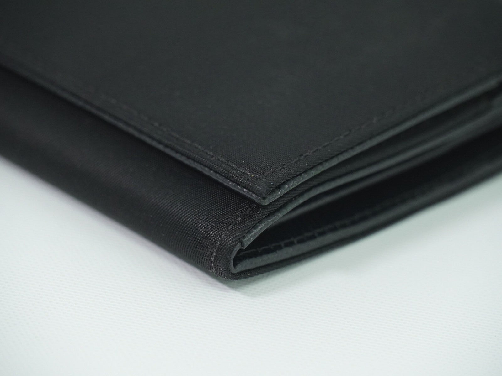 Prada Continental Wallet Tessuto Black Nylon Wallets Accessory