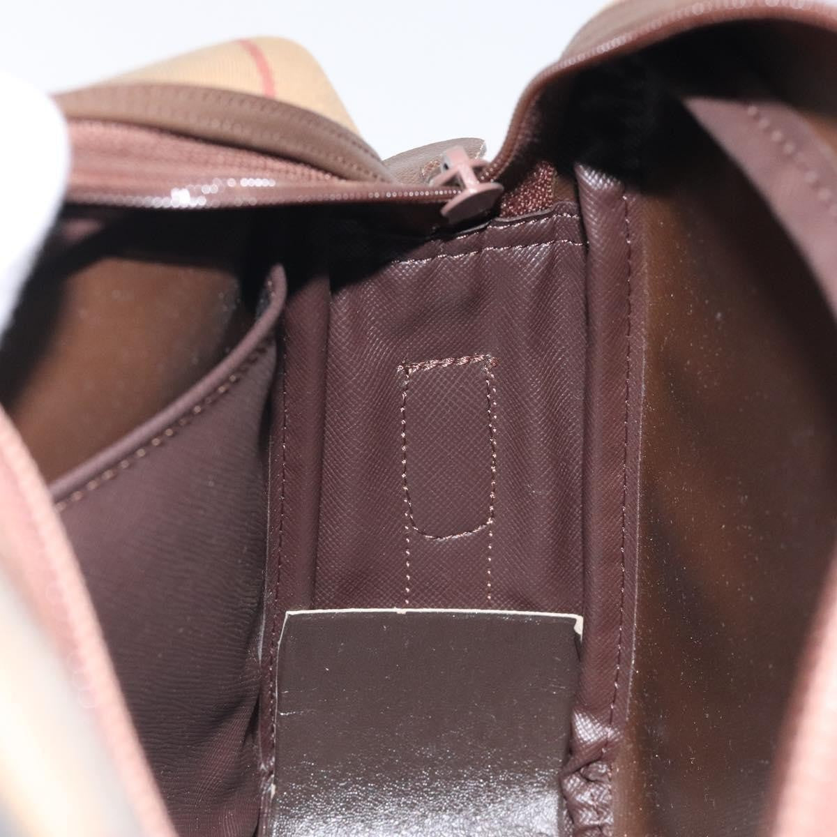 Burberry Nova Check Shoulder Bag Canvas And Leather Beige Canvas Shoulder Bag