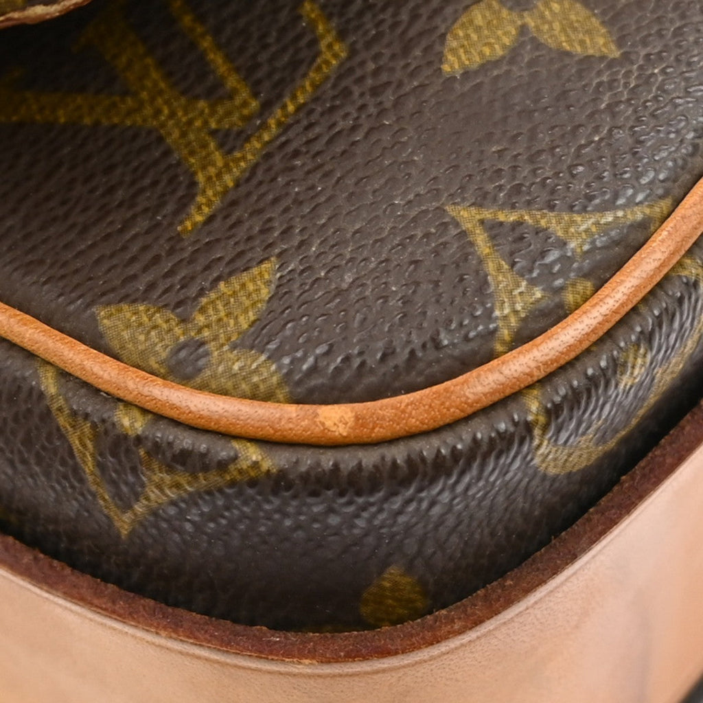 Louis Vuitton Cartouchiere Handbag Monogram Canvas Brown Canvas Crossbody Bag
